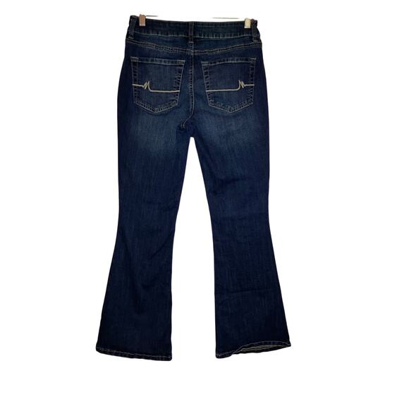 M Jeans by Maurices Dark Wash Flare Stretch Denim Size 4 Short - Picture 3 of 3